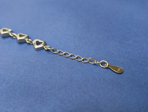 Refined Silver Charm Bangle - Image 3