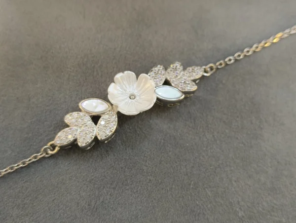 Gleaming Silver Elegance Bracelet - Image 6
