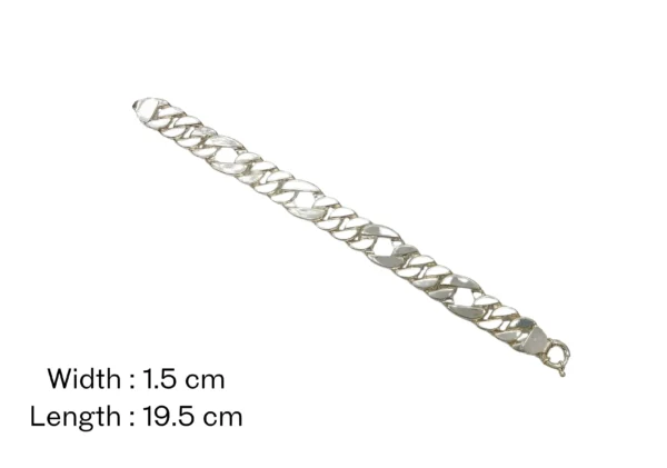 Men's Silver Bracelet - Image 3
